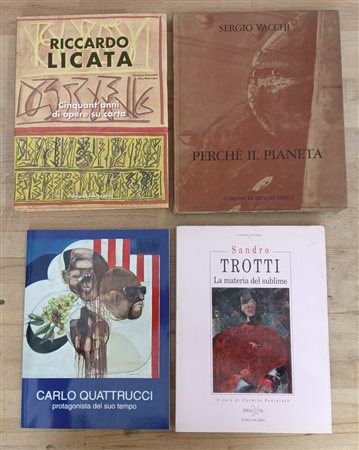 RICCARDO LICATA, SERGIO VACCHI, SANDRO TROTTI E CARLO QUATTRUCCI - Lotto unico di 4 cataloghi
