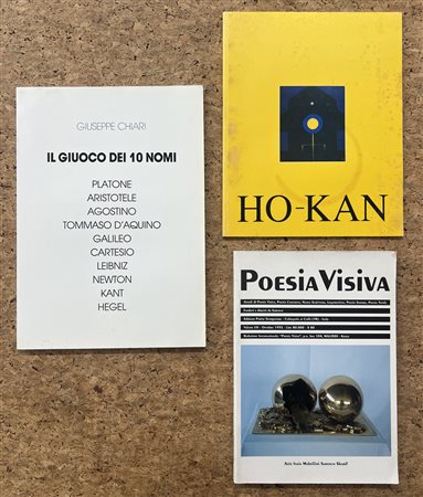 POESIA VISIVA - Lotto unico di 3 cataloghi