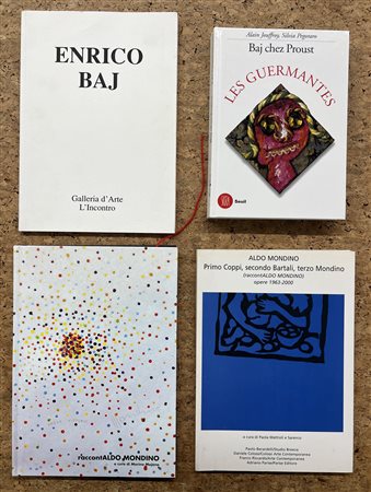 ENRICO BAJ E ALDO MONDINO - Lotto unico di 2 cataloghi