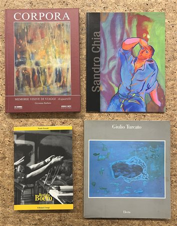 RENATA BOERO, GIULIO TURCATO, ANTONIO CORPORA E SANDRO CHIA - Lotto unico di 4 cataloghi