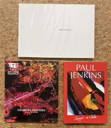 GEORGE MATHIEU, KAREL APPEL E PAUL JENKINS - Lotto unico di 3 cataloghi