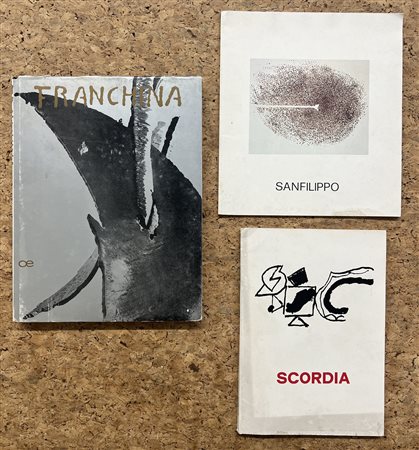 ANTONIO SANFILIPPO, NINO FRANCHINA E ANTONIO SCORDIA - Lotto unico di 3 cataloghi