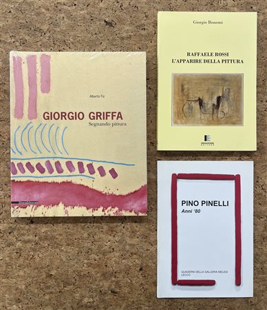 GIORGIO GRIFFA, PINO PINELLI E RAFFAELE ROSSI - Lotto unico di 3 cataloghi