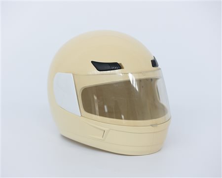 CARL ANDRE White crash helmet, 1993