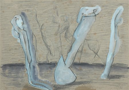 MARKUS LUPERTZ Senza titolo, 1987