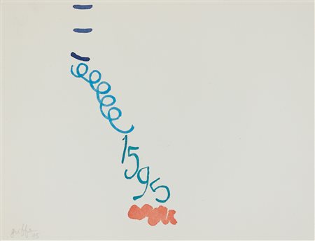 GIORGIO GRIFFA Tre segni con arabesco 1595, 1995