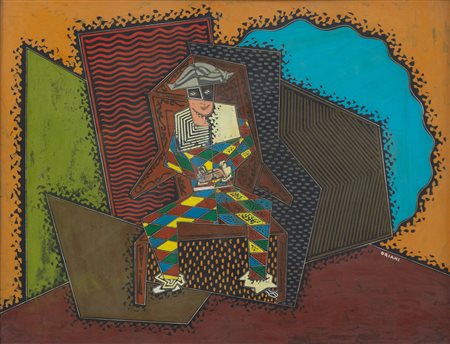 PIPPO ORIANI Arlecchino in riposo, 1970