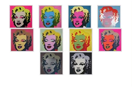 ANDY WARHOL, 91,44 X 91,44 cm, Marilyn - Sunday B. Morning - After Warhol,...