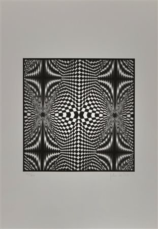 JULIO LE PARC, 30,4 X 30,4 cm, serigrafia, es. 101/250 (lastra), 62,5 X 43,8...