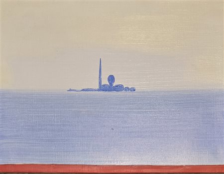 VIRGILIO GUIDI, (1891-1984), 30 X 40 cm, San Giorgio Venezia 1981 Olio su...