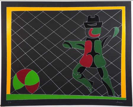 FRANCO ANGELI, (1935-1988), senza titolo anni 80 cm 79 X 98 cm, serigrafia su...