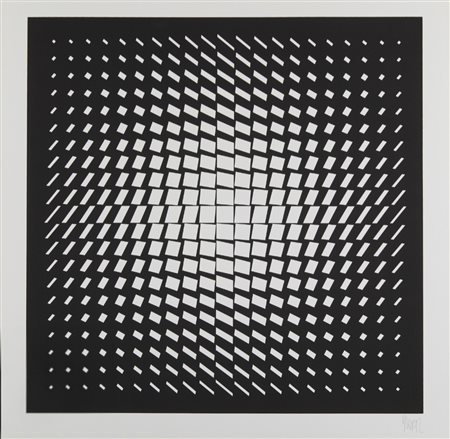 YVARAL, (1934 - 2002), 69 X 69 cm, Senza titolo. 109/150. Tiratura e firma in...