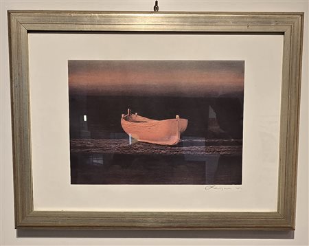 LAZZARO WALTER, 50 X 70 cm foglio, litografia su carta, Firmata, titolo “...