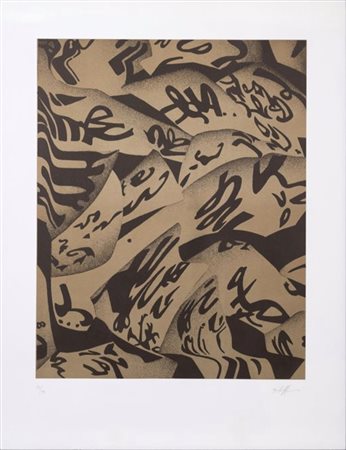 AGOSTINO FERRARI, (1938), 75 X 60 cm, senza titolo serigrafia su carta es....
