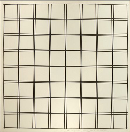 FRANCOIS MORELLET, ( 1926-2016), 70 X 70 cm, Senza titolo serigrafia su...