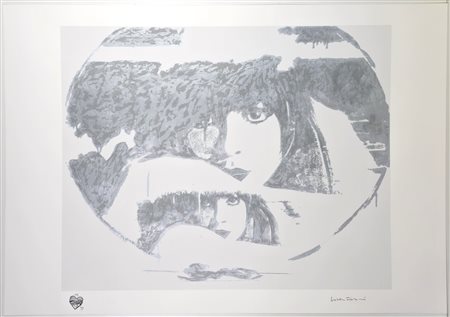 GIOSETTA FIORONI, 70 X 100 cm, “Doppio Liberty Silver” Serigrafia...