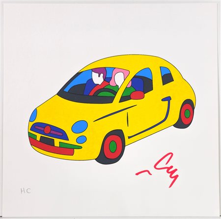 MARCO LODOLA, 30 X 30 cm, Serigrafia su cartoncino. Firma a pennarello in...