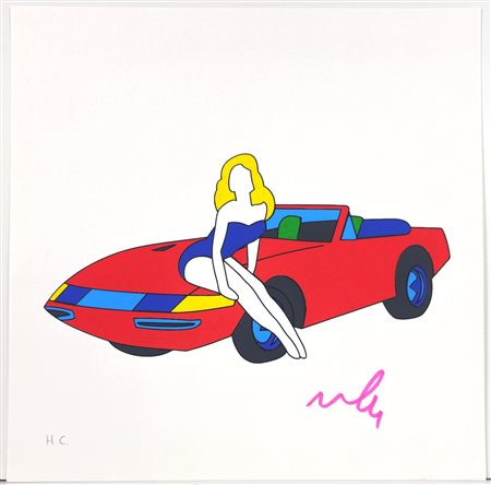 MARCO LODOLA, 30 X 30 cm, Serigrafia su cartoncino. Firma a pennarello in...