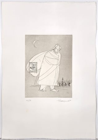 TRENTO LONGARETTI, 50 X 35 cm, Senza Titolo Acquaforte Esaemplare Numero 37...