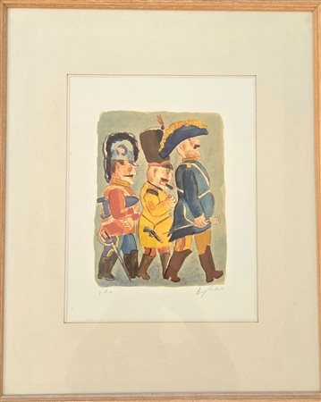 FRANZ BORGHESE, ( 1941-2005 ), 50 X 35 cm, litografia a 10 colori su carta,...