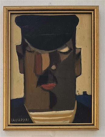 ALDO SALVADORI, ( 1905-2002), 15,5 X 20,5 cm, olio su masonite, Firma in...