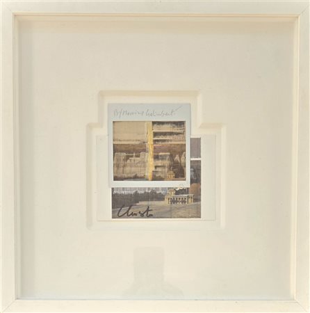 MAURIZIO GALIMBERTI, ( 1956 ), CHRISTO, ( 1935-2020) 15 X 15 cm, Polaroid originale unica, Christo...