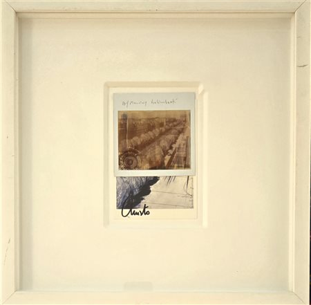 MAURIZIO GALIMBERTI, ( 1956 ), CHRISTO, ( 1935-2020), 10 X 15 cm, Polaroid , Christo Ready Made...