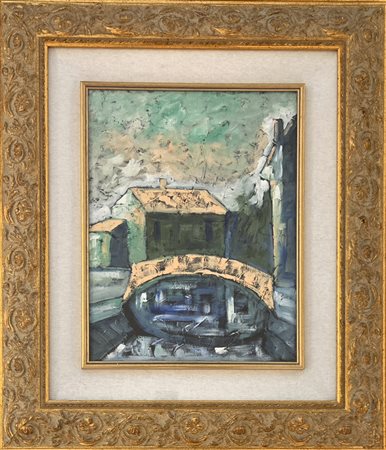 PAPROV ( PAOLO PROVVISIONATO), 35 X 45 cm, olio su tela, anno 1971, firma e...