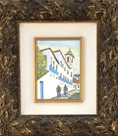 ANTHONIO LINS, 18 X 24 cm, acrilico su tela, firma in basso a destra.