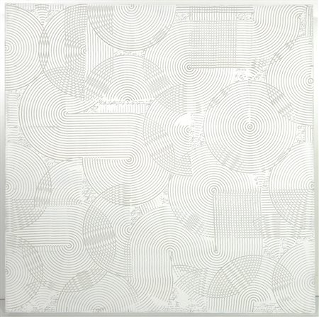 ALFREDO RAPETTI MOGOL, 50 X 50 cm, ”Dedalo Bianco" acrilico su tela. Anno...