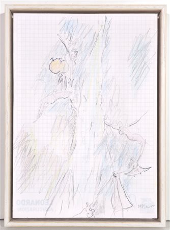 MARIO RACITI, 23,5 X 16,5 cm, Senza Titolo Matite su carta Firma in basso a...