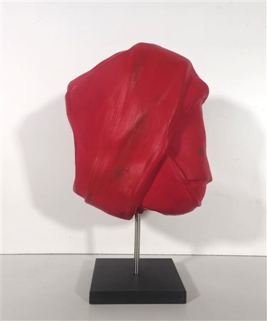 CESARE BERLINGERI, 32 X 25 X 11,5 cm, Senza Titolo pittura su scultura in...