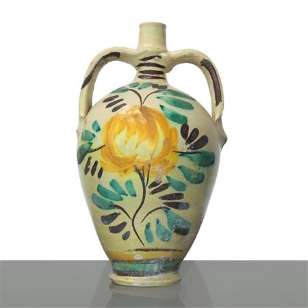 Quartara con manici in maiolica di Caltagirone