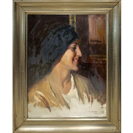 Beppe Assenza - Donna di profilo, 1926