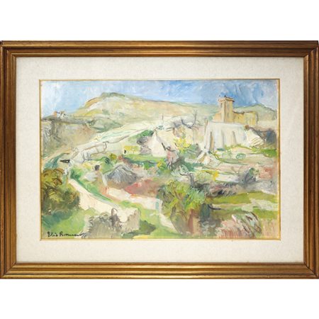 Elio Romano (Trapani 1909 - Catania 1996)  - Paesaggio, 20°  