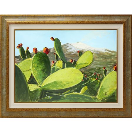 Vito Papa (1961)  - Etna con fichi d'india