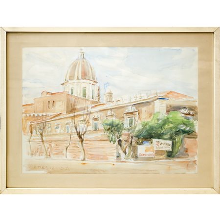 Carmelo Comes (Catania 1905 - Catania 1988)  - Palazzo Biscari Catania, February 24, 1974