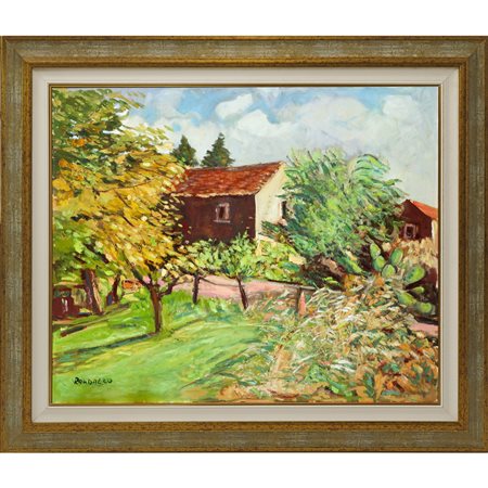 Giuseppe Randazzo (1954)  - Paesaggio siciliano di campagna