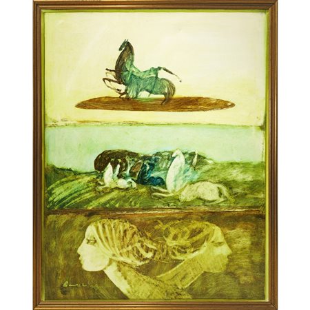 Cesare D'Angelo (Catania 1940 - 2006)  - Donne e cavalli