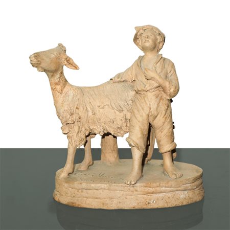 Luigi Vaccaro - Pastore con capra