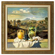 Saro Tricomi (Catania  1937 - 2021)  - Brocchette e paesaggio, 2017