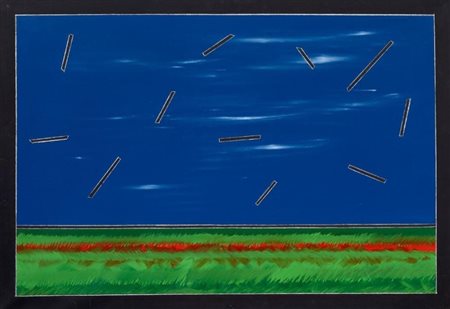 Franco Angeli “Paesaggio” metà anni ‘80