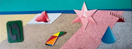 Lucio Del Pezzo “Paesaggio Geometrico” 1987