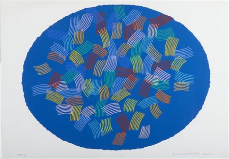 Piero Dorazio “Ovale blu” 2000