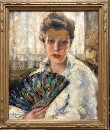 Vittorio Gussoni, Milano 1893, Sanremo 1968, "Ritratto femminile"