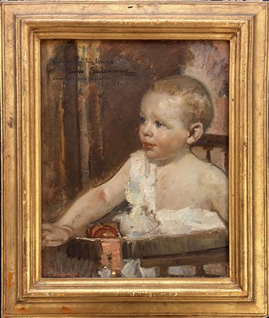 Lino Baccarini, Gonzaga (MN) 1893, Milano 1973, "Ritratto di bambino"