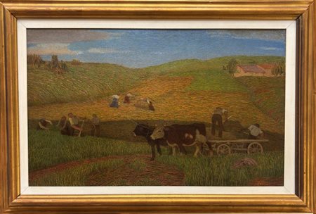 Alfredo Prosa, Sannazzaro de' Burgondi (PV) 1884, Milano 1966, "Paesaggio"