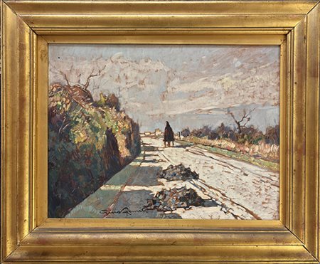 Gino Romiti, Livorno 1881, Livorno 1967, "Paesaggio"