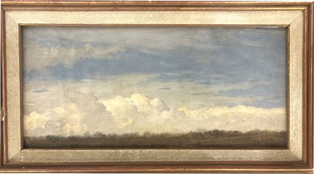 Giovanni Battista Quadrone, Mondovi (CN) 1844, Torino 1898, "Studio di cielo"