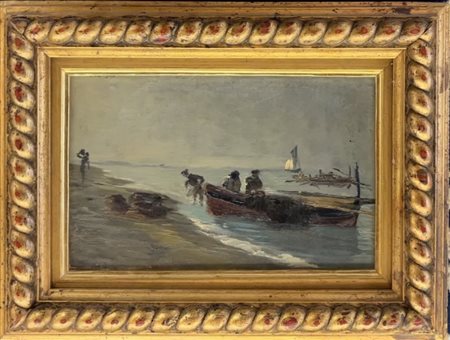 Marco Calderini, Torino 1850, Torino 1941, "Pescatori ad Avenza"